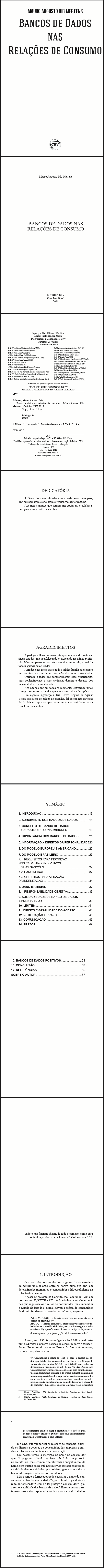 BANCO DE DADOS NAS RELAÇÕES DE CONSUMO